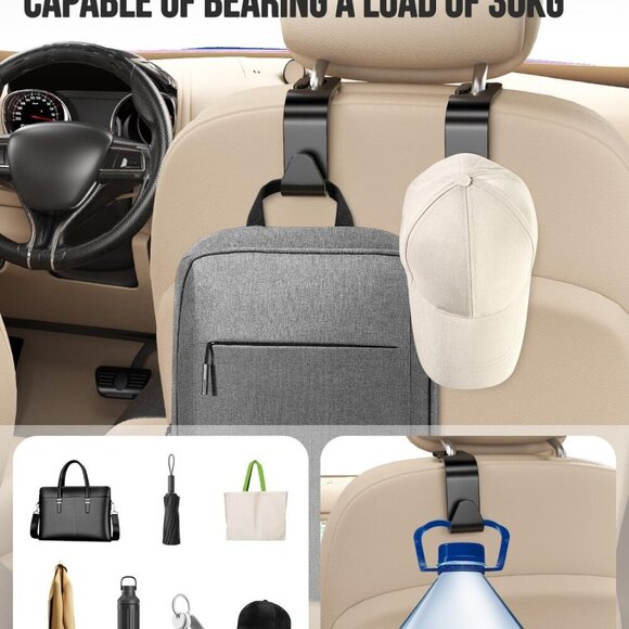 Backseat Car Organizer20 Storage Pockets,Come with Free 1 Seat Net and 2 Headres - Picture 6 of 7